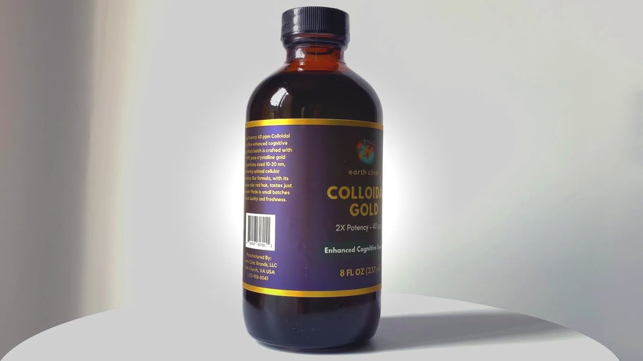 Colloidal Gold 40 ppm 2X Concentrated - 8 fl oz for Enhanced Brain Health & Cognitive Support