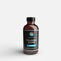 Colloidal Silver 20 ppm - Immune Support, 8 fl oz Amber Glass Bottle