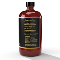 Colloidal Gold 20 ppm - 16 Fl Oz Glass Amber Bottle for Brain Health & Cognitive Support