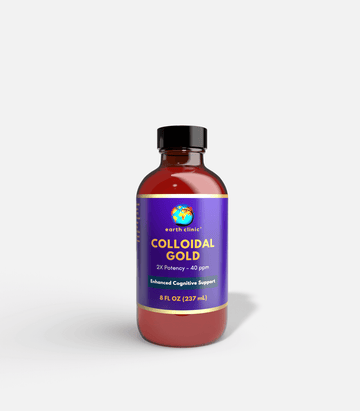Colloidal Gold 40 ppm 2X Concentrated - 8 fl oz for Enhanced Brain Health & Cognitive Support