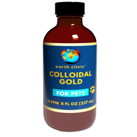 Colloidal Gold for Pets 10 ppm, 8 fl oz Bottle: Natural Calming & Brain Health Aid