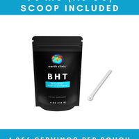 100% Pure BHT Powder - Food Grade Antioxidant Supplement, 4 oz (1,256 Servings) - for Boosting Health and Well-Being