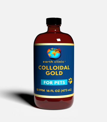Colloidal Gold 10 ppm for Pets - 16 fl oz Bottle: - Natural Calming & Brain Health Aid